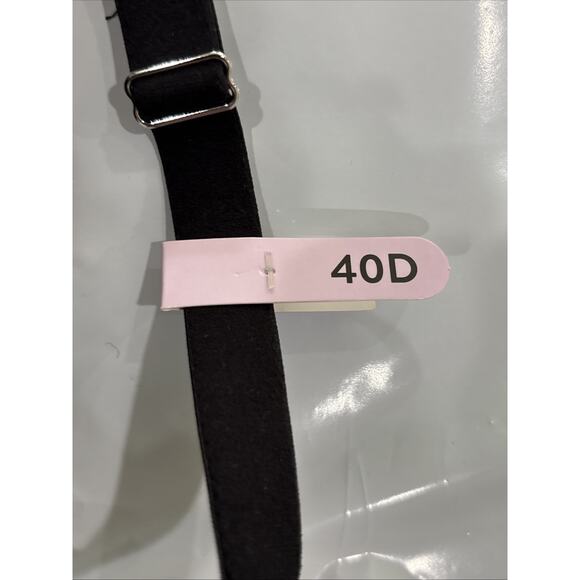 NWT Maidenform Racerback Underwire, Black, Front Closure Bra #07112, Size 40D - Picture 15 of 15